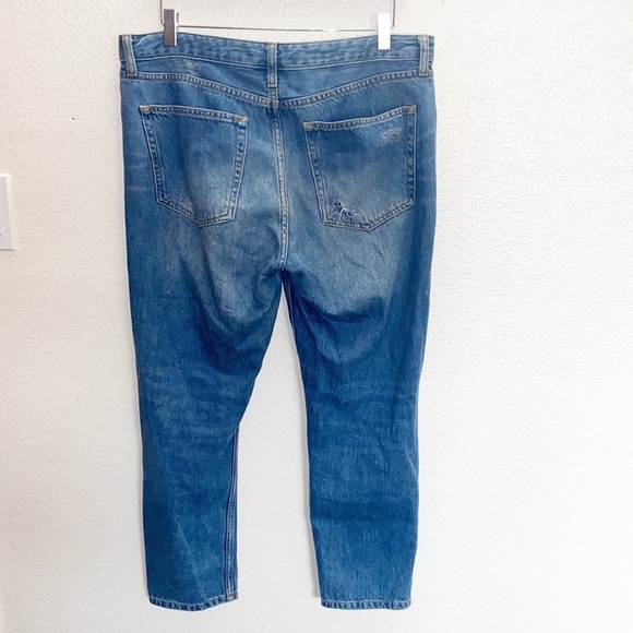 Top Shop Moto Distressed Button Fly Skinny Jeans - Picture 6 of 10